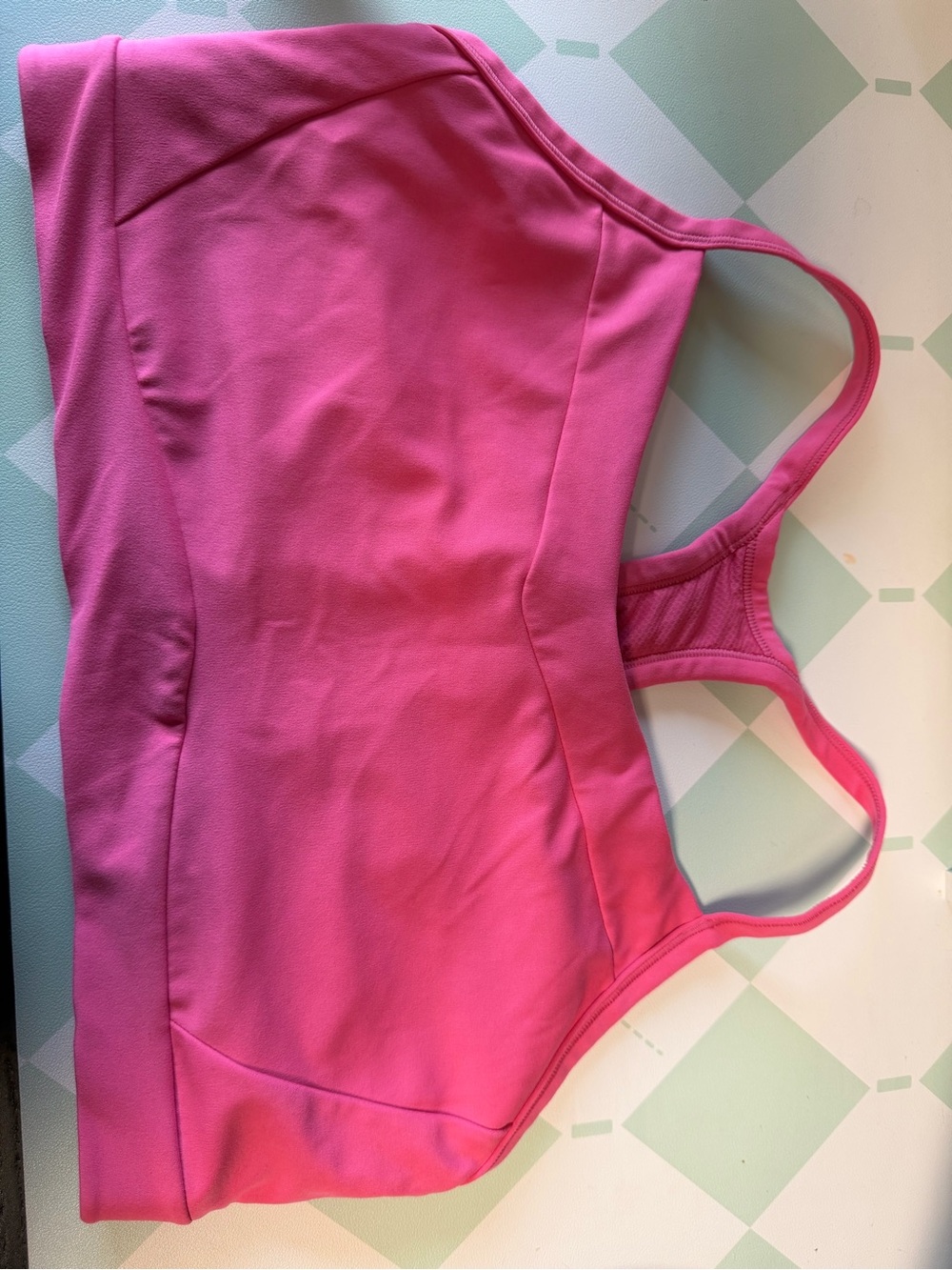 Athleta Vital Pink Racerback Sports Bra - Hot Pink Support